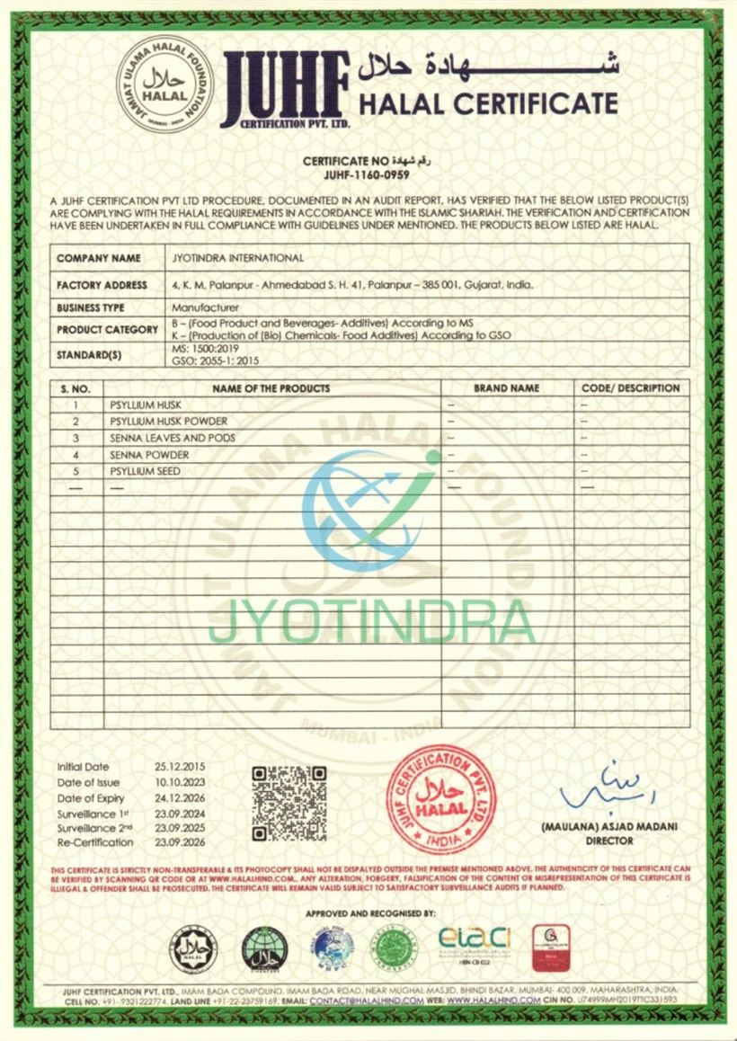 Halal certificate