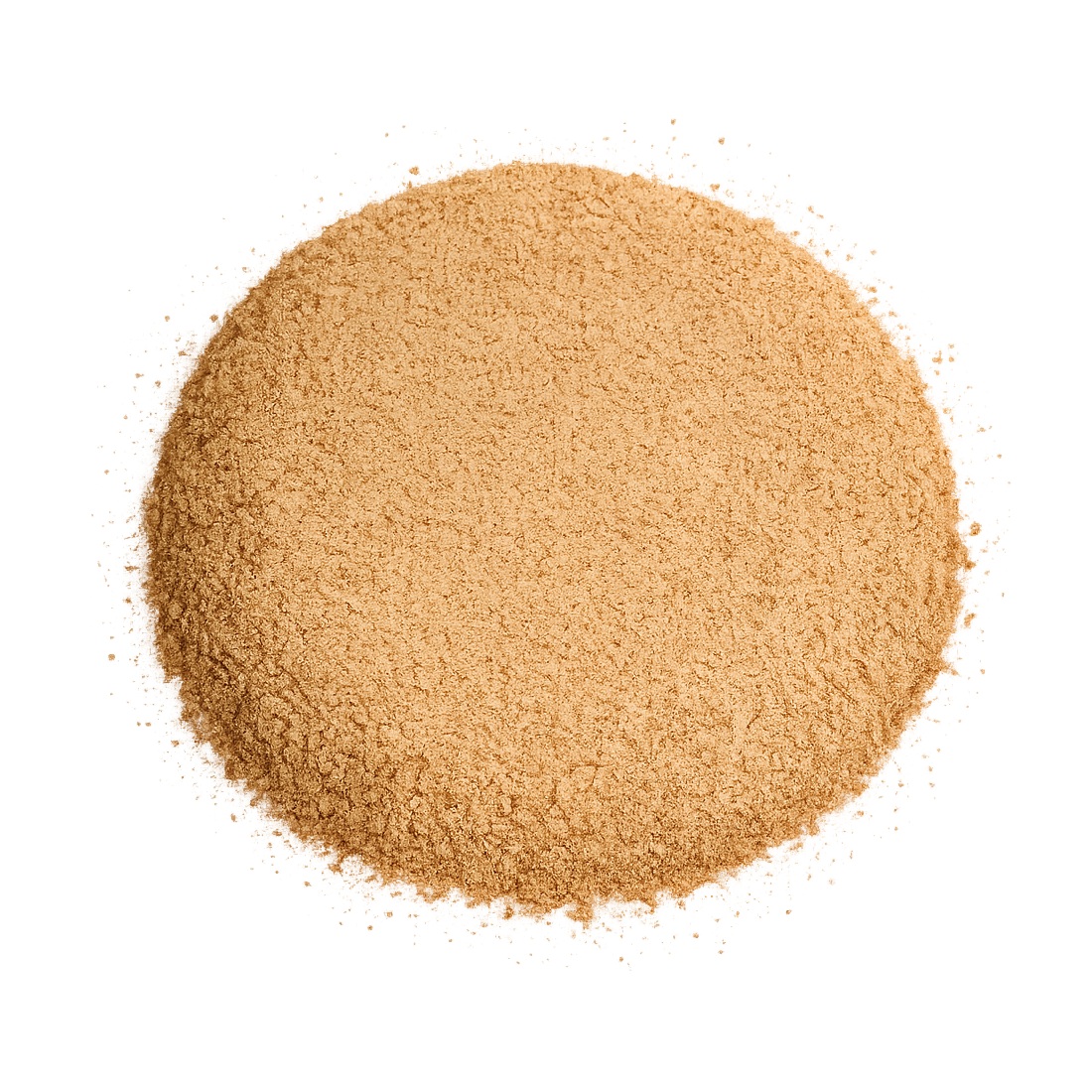 Psyllium Kha-Kha Powder arranged on a white background
