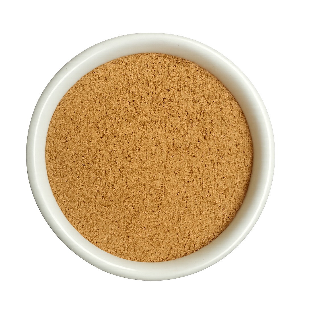 Psyllium Kha-Kha Powder in a white ceramic bowl